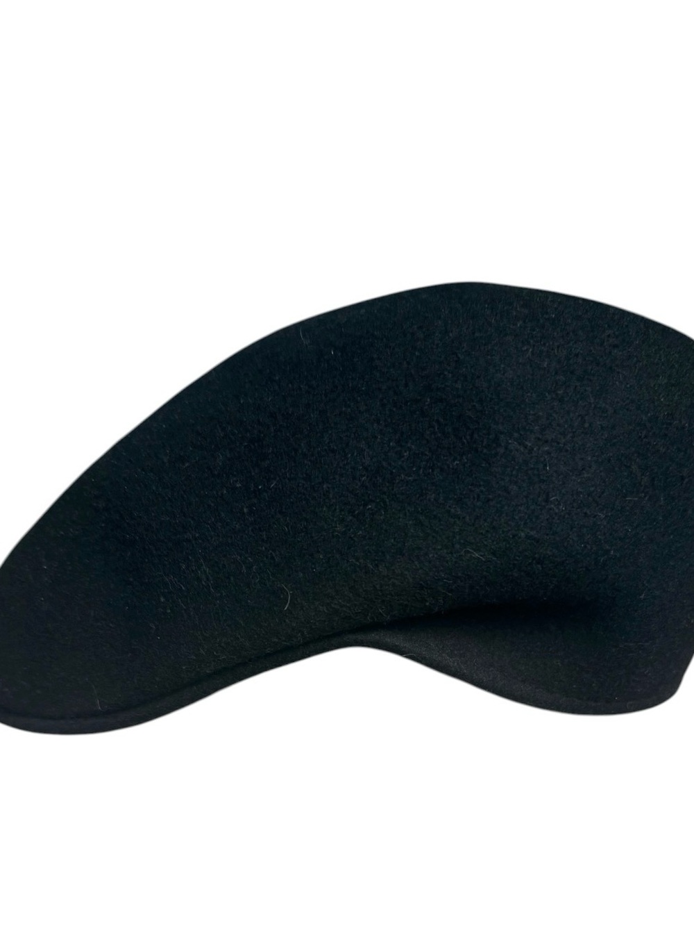 unbranded Men's Black Felt Beret - Minimalist Classic 100% Wool Silhouette SZM